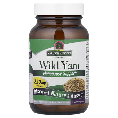 Nature's Answer, Wild Yam, 220 mg , 60 Vegetarian Capsules