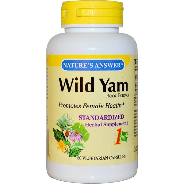 Natures Answer Wild Yam Standardized Root Extract 60 Veggie Caps Iherb