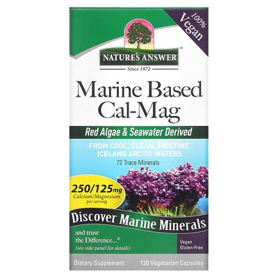 

Nature's Answer Marine Based Cal-Mag 120 Vegetarian Capsules