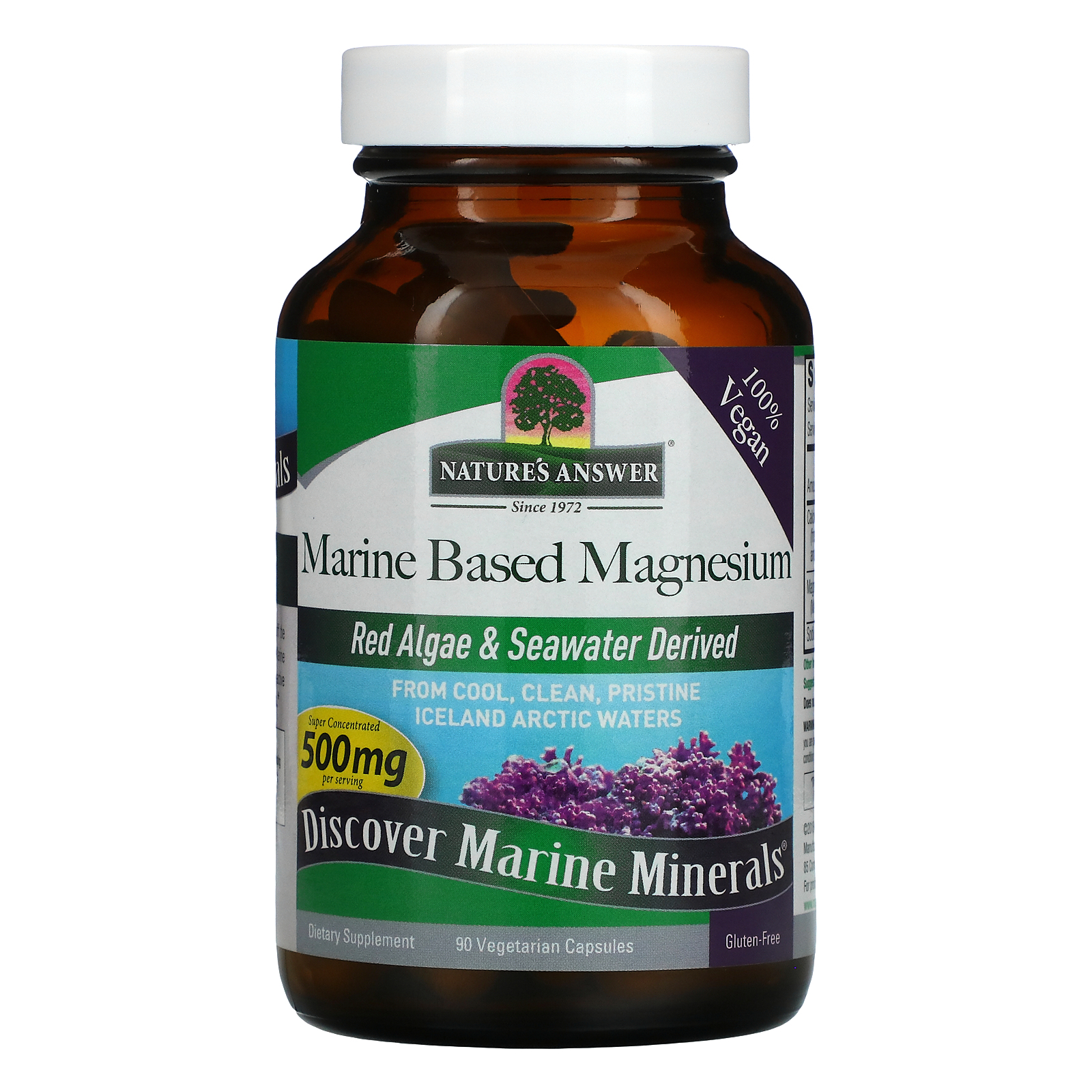 Nature's Answer, Marine Based Magnesium, 250 mg, 90 Vegetarian Capsules ...
