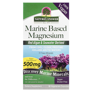 Nature's Answer, Magnésium marin, 90 capsules végétariennes