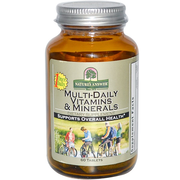 Nature's Answer, Multi-Daily Vitamins & Minerals, 60 Tablets (Discontinued Item) 