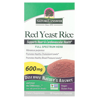 Nature's Answer, Beras Ragi Merah, 600 mg, 90 Kapsul Vegetarian
