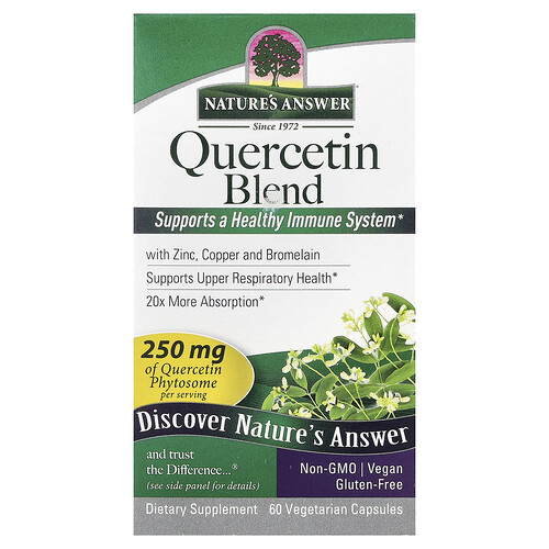 Nature's Answer, Quercetin Blend, 60 pflanzliche Kapseln