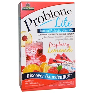 Nature's Answer, Probiotic Lite, малиновый лимонад, 10 пакетиков 0,88 унции (25 г)
