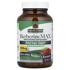 BerberineMax з корицею та джимнемою, 60 вегетаріанських капсул