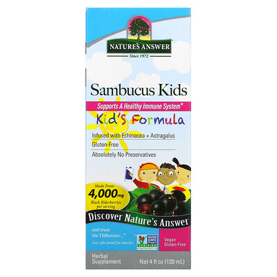 

Nature's Answer Sambucus Kid's Formula 4 000 mg 4 fl oz (120 ml)