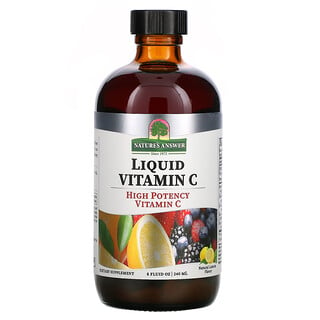 Nature's Answer, Vitamina C líquida, Limón natural, 240 ml (8 oz. líq.)