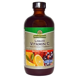 Nature's Answer, Жидкий витамин C, натуральный вкус, 8 жидких унций (240 мл)