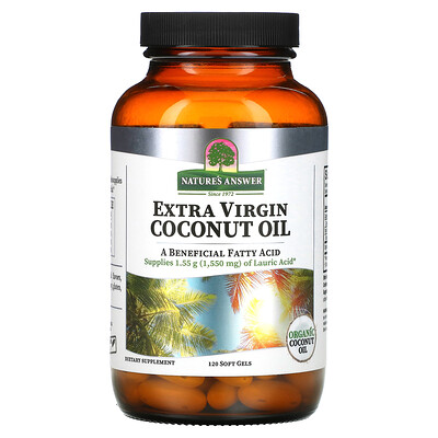 

Nature's Answer Extra Virgin Coconut Oil 120 Soft Gels