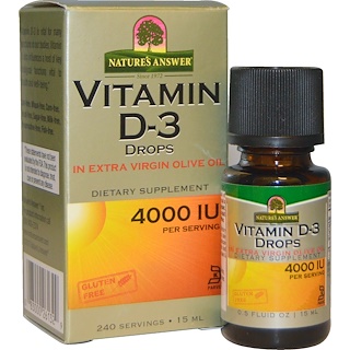 Natures Answer Vitamin D 3 Drops 4000 Iu 05 Fl Oz 15 Ml