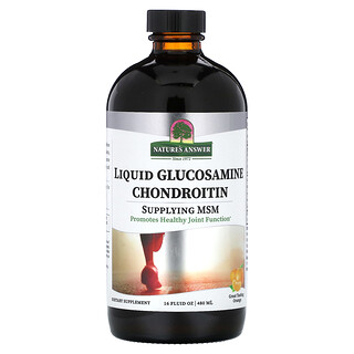 Nature's Answer, Glucosamina y condroitina líquida, Naranja, 480 ml (16 oz. Líq.)