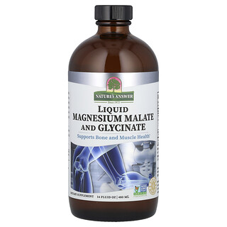 Nature's Answer, Sıvı Magnezyum Malat ve Glisinat, 16 fl oz (480 ml)