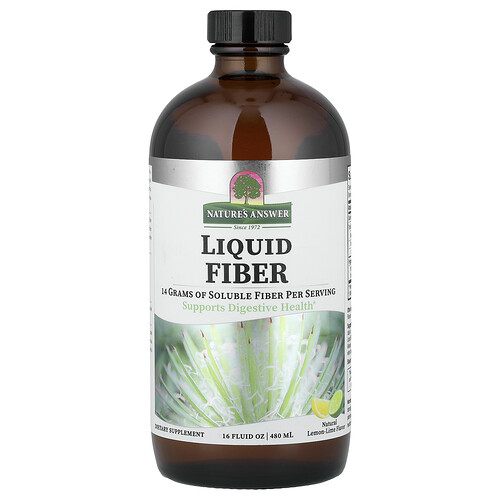 Nature's Answer, Liquid Fiber, Natural Lemon-Lime , 16 fl oz (480 ml)