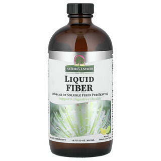 Nature's Answer, Fibra líquida, Lima-limón natural`` 480 ml (16 oz. Líq.)