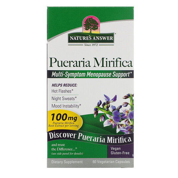 Nature's Answer, Pueraria Mirifica, 100 mg, 60 Vegetarian Capsules - iHerb