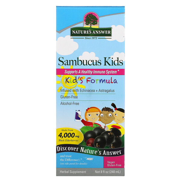 Nature's Answer, Sambucus Kids Formula, 4000mg, 240ml