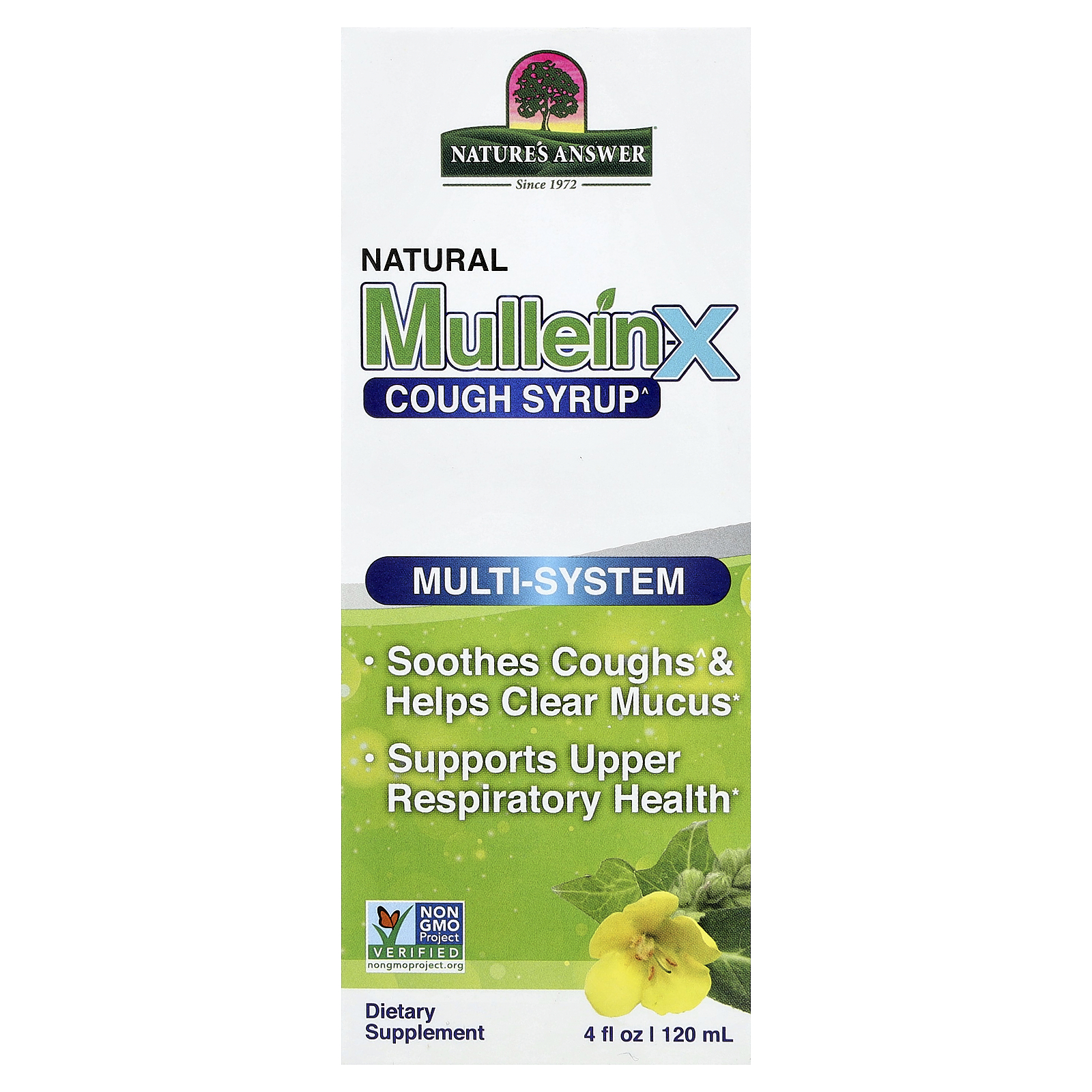 Natural Mullein-X® Cough Syrup, Multi-System, 4 fl oz (120 ml) | eBay