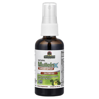 Nature's Answer, Natural Mullein-X® спрей за гърло, 60 ml (2 fl oz)