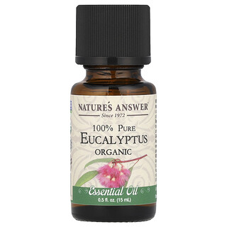 Nature's Answer, Ulei esențial organic 100% pur, eucalipt, 15 ml (0,5 fl oz)