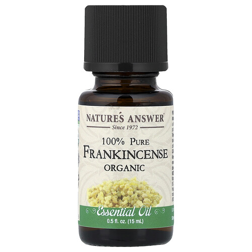 Nature's Answer, 100% Pure Organic Essential Oil, Frankincense, 0.5 fl oz (15 ml)