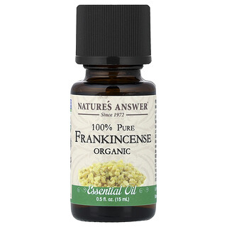 Nature's Answer, 100% Pure Organic Essential Oil, Frankincense, 0.5 fl oz (15 ml)