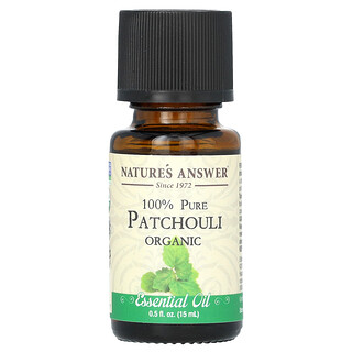 Nature's Answer, Aceite esencial orgánico, Pachuli 100 % puro, 15 ml (0,5 oz. líq.)