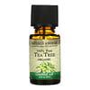 Nature's Answer, Ätherisches Bio-Öl, 100% Reiner Teebaum, 0,5 fl oz (15 ml)