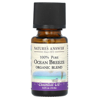 Nature's Answer, Amestec 100% pur de uleiuri esențiale organice, briză oceanică, 15 ml (0,5 fl oz)