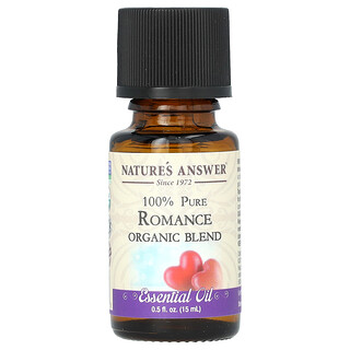 Nature's Answer, 100 % puhdasta luomulaatuista eteeristä öljyä, Romantiikka, 15 ml