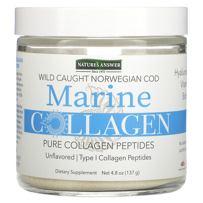 

Nature's Answer Marine Collagen Wild Caught Norwegian Cod Unflavored 4.8 oz (137 g)