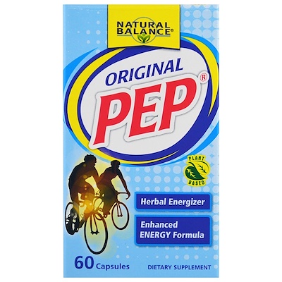 Natural Balance Original PEP, Herbal Energizer, 60 Capsules