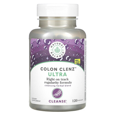 Natural Balance, Colon Clenz Ultra, Mezcla de hierbas limpiadoras, 120 cápsulas vegetales