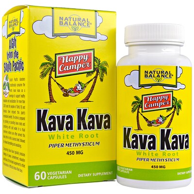Natural Balance 卡瓦卡瓦白根萃取,壓力管理支持,450毫克,60素粒素食帽