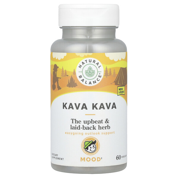 Natural Balance Kava Kava, 60 VegCaps (450 mg per Capsule)