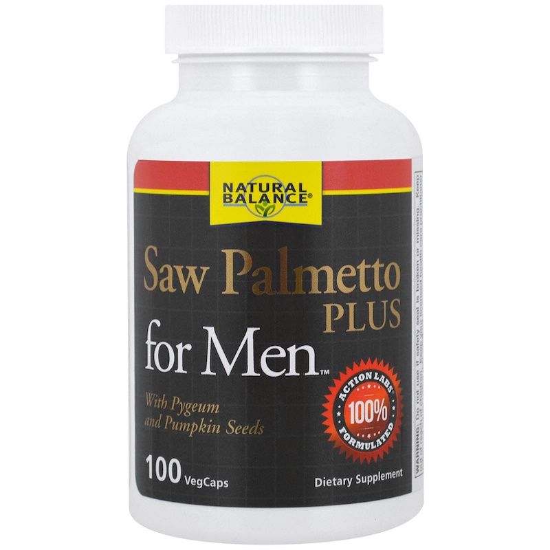 Natural Balance, Saw Palmetto Plus For Men, 100 Veggie Caps iHerb
