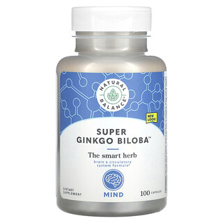 ناتورال بالانس‏, Super Ginkgo Biloba ، ، 100 كبسولة