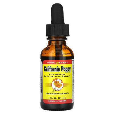 Natural Balance California Poppy AlcoholFree 1 fl oz 30 ml