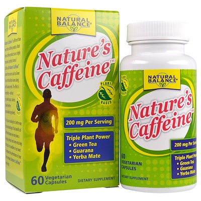 Natural Balance 大自然的咖啡因,60粒素食帽