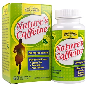 Отзывы о Натуре Баланс, Nature's Caffeine, 60 Veggie Caps