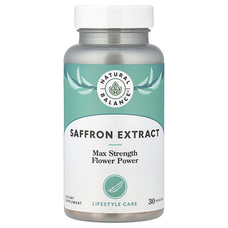 Natural Balance, Saffron Extract, 30 VegCaps (100 mg per VegCap)