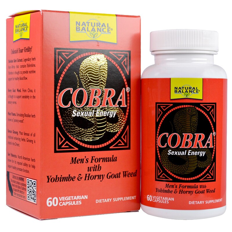 Natural Balance Cobra Sexual Energy With Yohimbe And Horny Goat Weed 60 5433