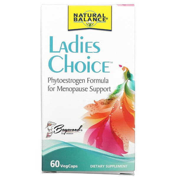 Natural Balance‏, السيدات الاختيار، الاستروجين النباتية صيغة للدعم سن اليأس، قبعات 60 الخضروات