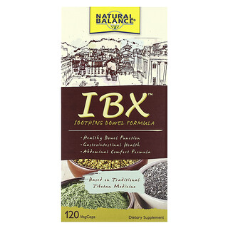 Natural Balance, IBX lindrende tarmformel, 120 vegetarkapsler