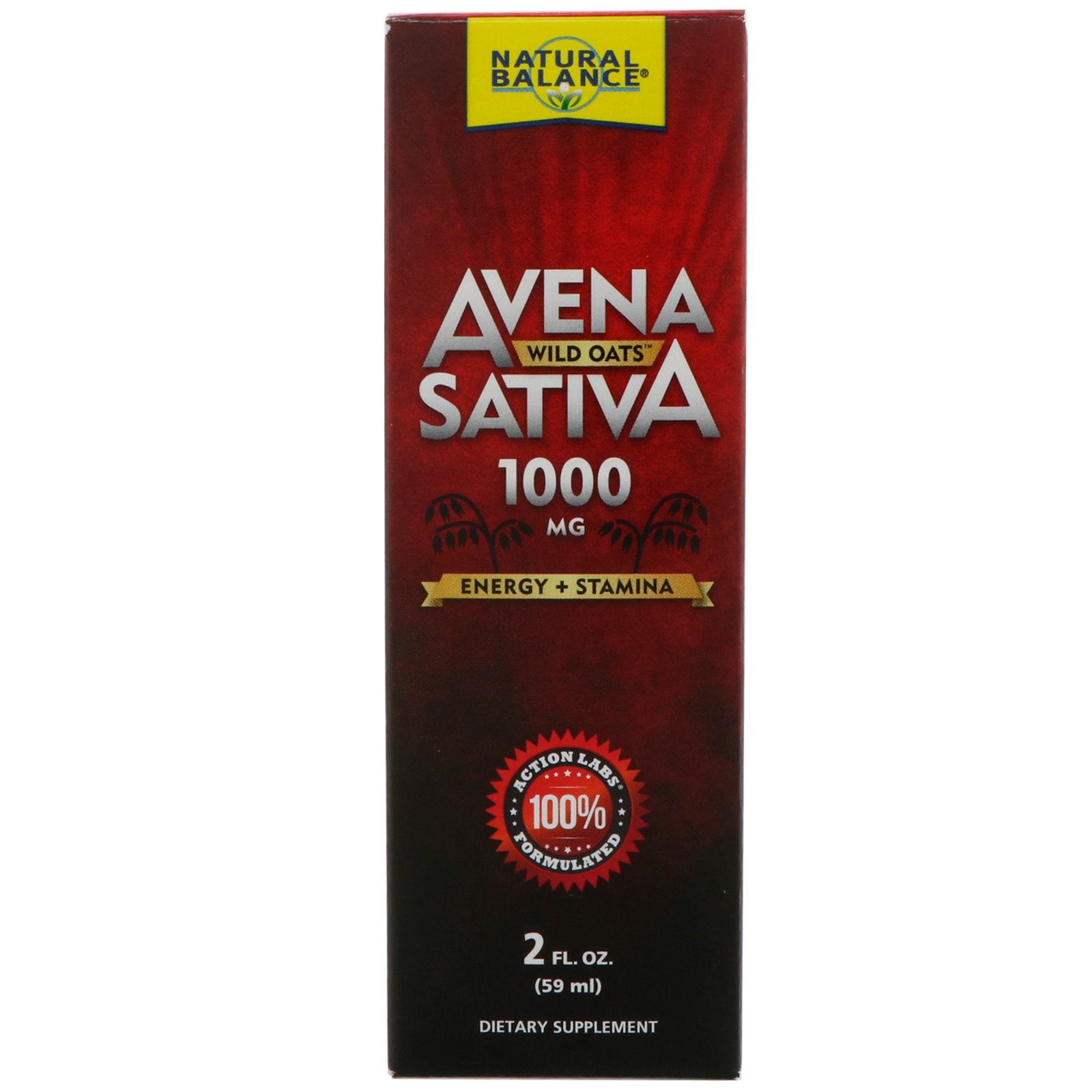 Natural Balance Avena Sativa Wild Oats 1 000 Mg 2 Fl Oz 59 Ml Iherb