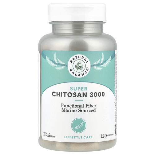 Natural Balance Super Chitosan 3000, 120 VegCaps (750 mg per Capsule)