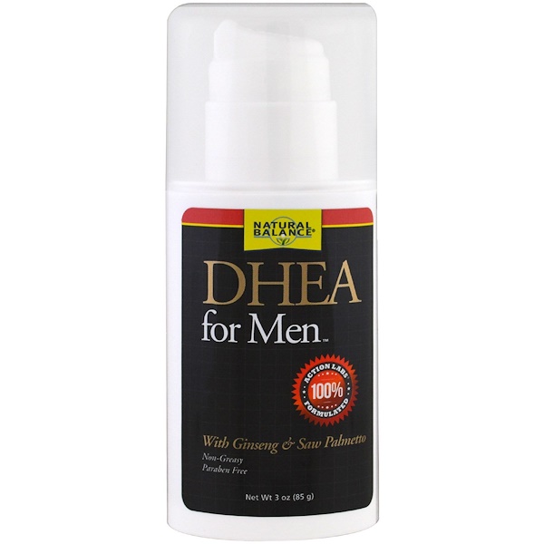 Natural Balance, DHEA For Men Cream, 3 oz (85 g) iHerb
