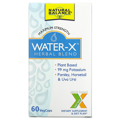 

Natural Balance Water-X Herbal Blend Maximum Strength 60 VegCaps