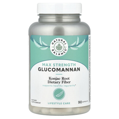 Natural Balance, Glucomannan, maximale Stärke, 90 Kapseln (740 mg pro Kapsel)