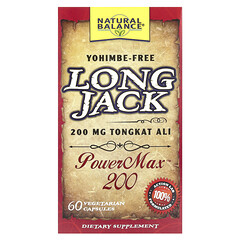 Long Jack, PowerMax™, 60 вегетаріанських капсул (100 мг на капсулу)